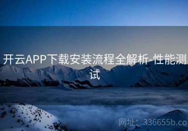 开云APP下载安装流程全解析-性能测试