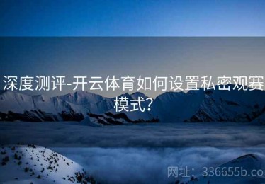 深度测评-开云体育如何设置私密观赛模式？