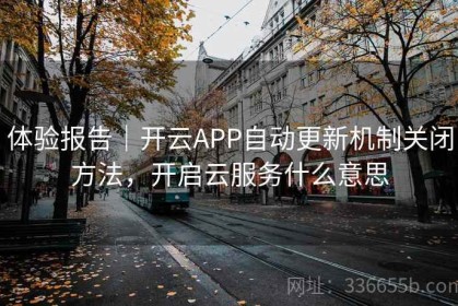 体验报告｜开云APP自动更新机制关闭方法，开启云服务什么意思