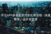 开云APP多端登录同步机制说明 - 快速教学，云开发登录