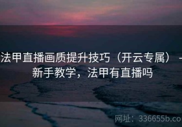 法甲直播画质提升技巧（开云专属） - 新手教学，法甲有直播吗