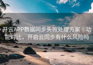 开云APP数据同步失败处理方案｜功能对比，开启云同步有什么风险吗