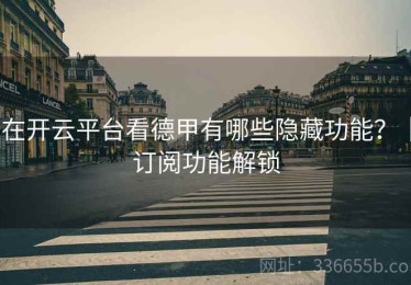 在开云平台看德甲有哪些隐藏功能？｜订阅功能解锁