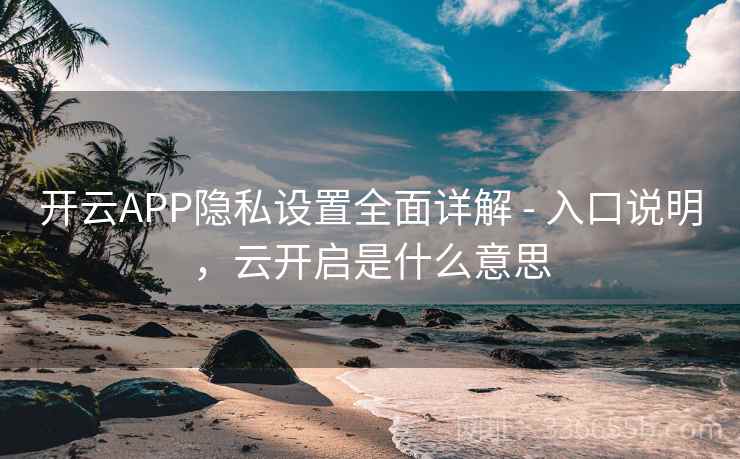 开云APP隐私设置全面详解 - 入口说明,云开启是什么意思 开云APP隐私设置全面详解 - 入口说明,云开启是什么意思