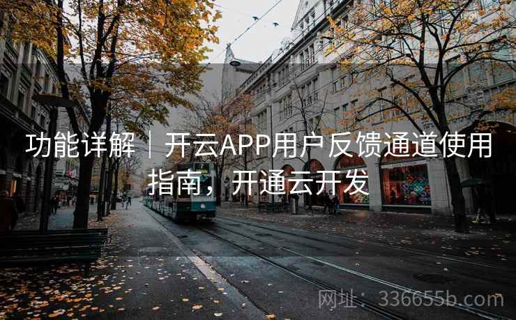 功能详解｜开云APP用户反馈通道使用指南，开通云开发